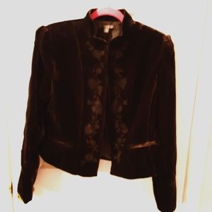 Brown velvet Apt. 9 blazer, 14/16